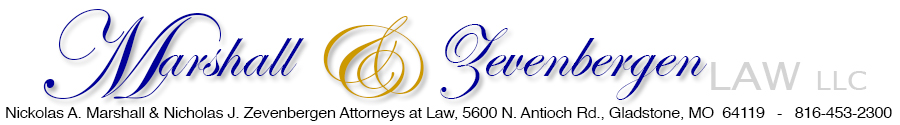 Nick Marshall, Attorney at Law located in Gladstone, Missouri handling accidentgs and injuries, criminal defense and traffic tickets.